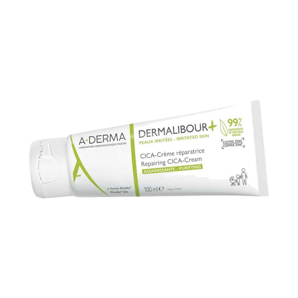 A-Derma Dermalibour+ Cica repairing purifying cream irritated skin 100 ml