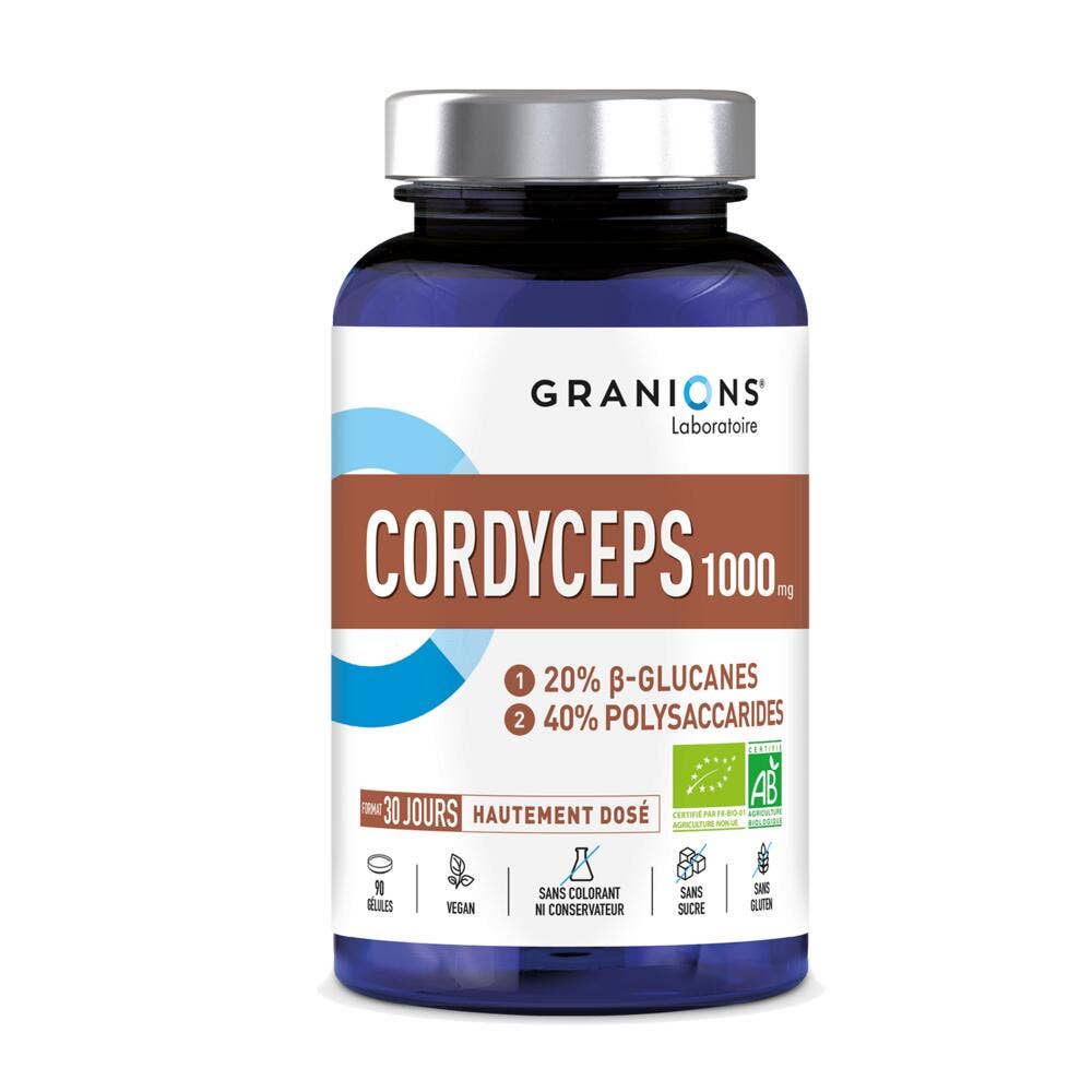 Granions Organic cordyceps 1000 mg 90 capsules