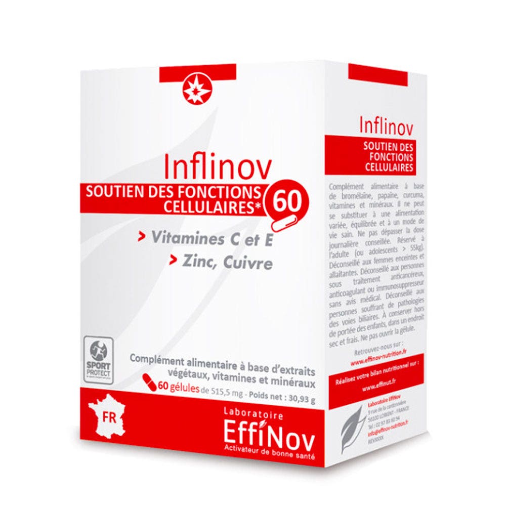 Effinov Nutrition Inflinov supports cellular function 60 capsules