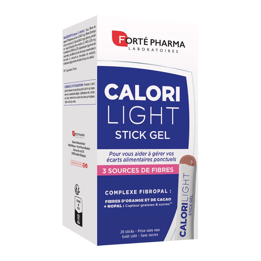 Forté Pharma CaloriLight sticks coffee flavour 20 gel sticks