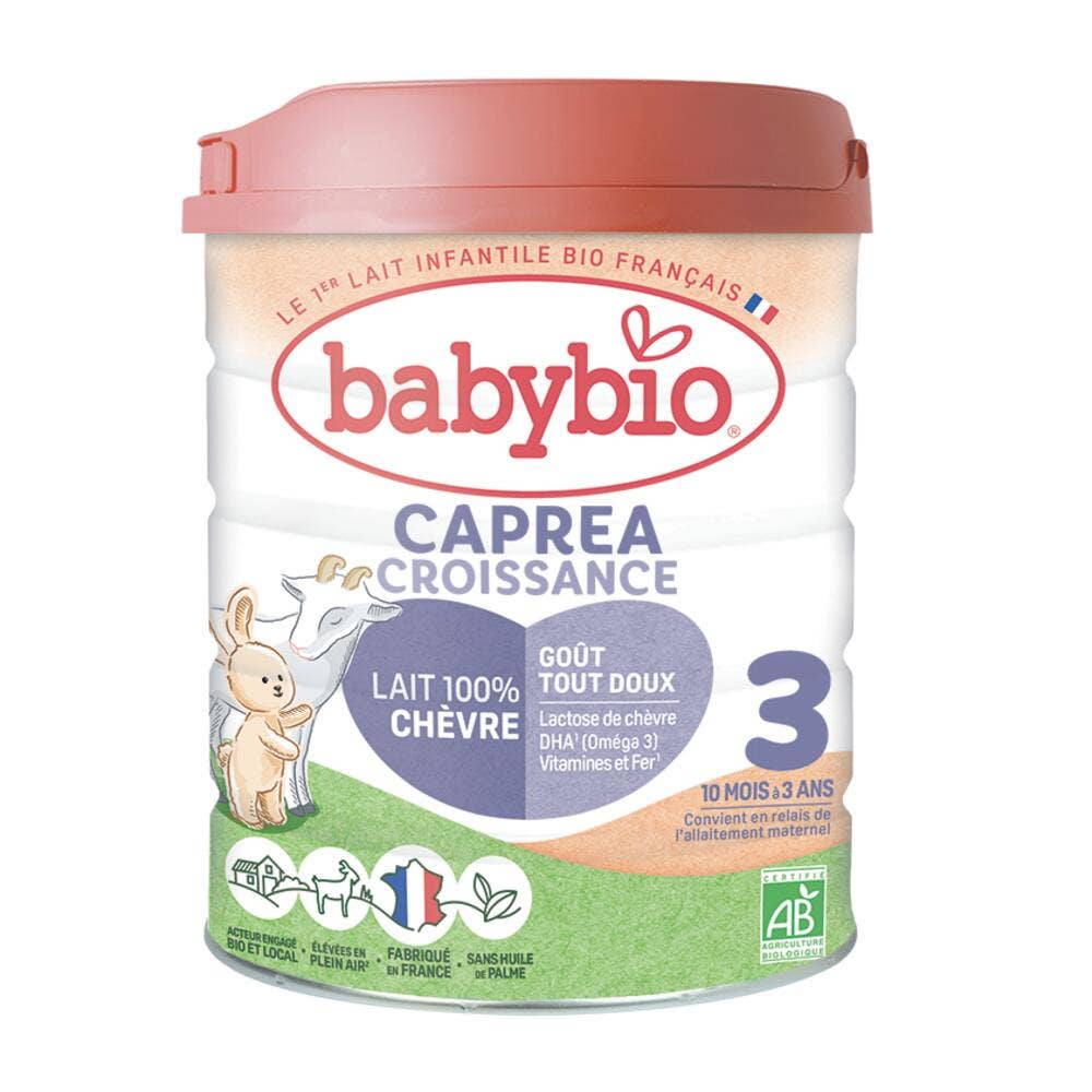 Babybio Baby Milks Caprea 3 organic goat milk growth powder from 10 months to 3 years 800 g