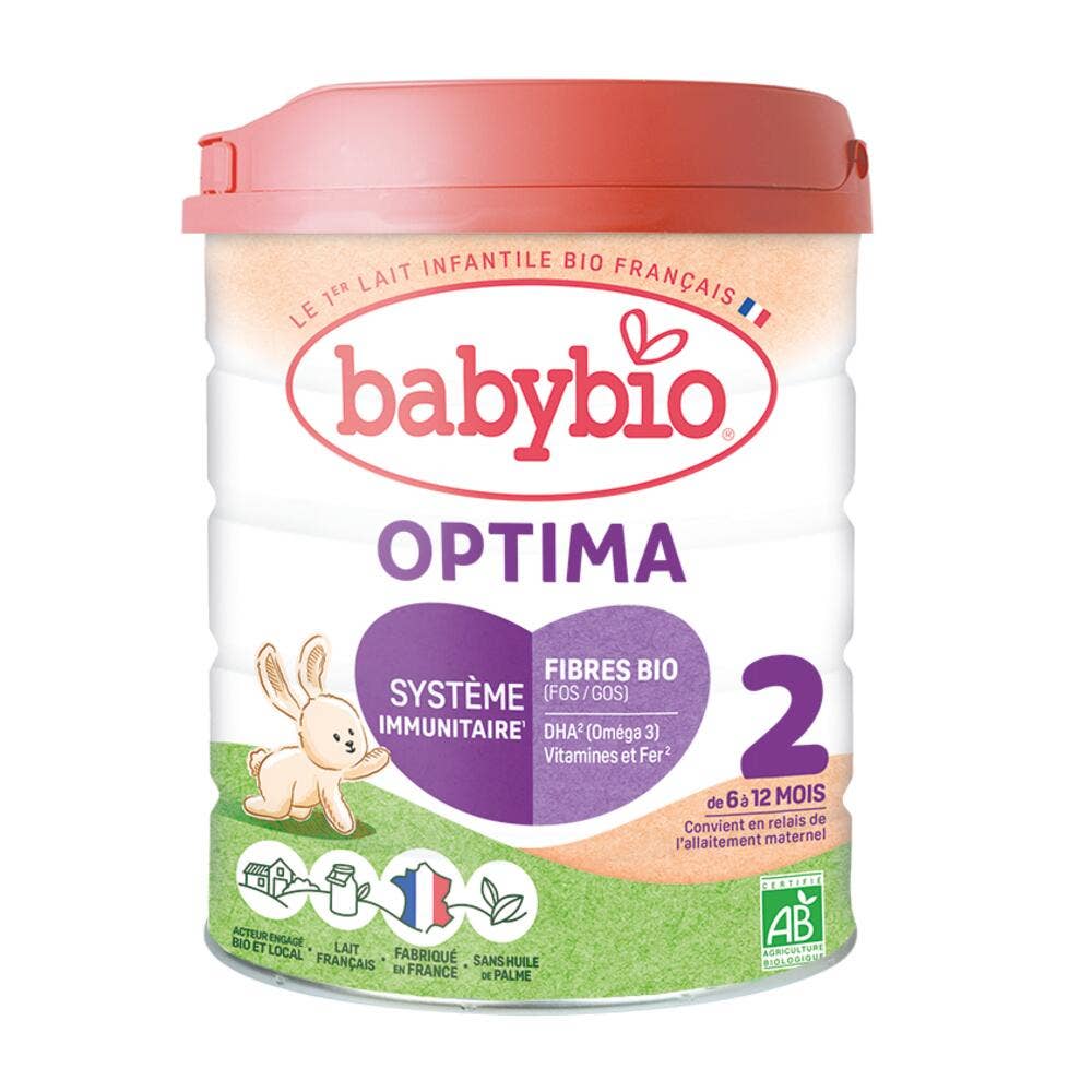 Babybio Baby Milks Optima 2 Organic Milk Powder From 6 months 800g