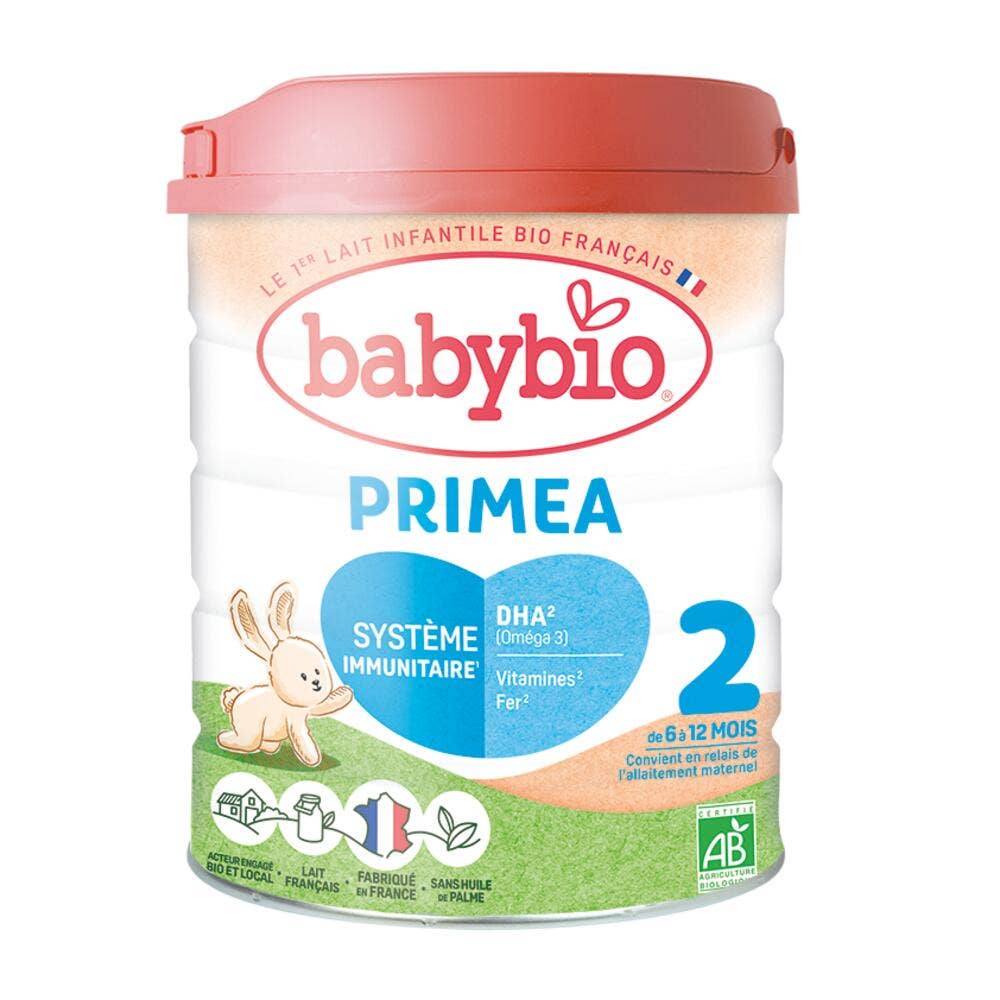 Babybio Baby Milks Primea 2 Organic 6 Months Milk Powder Des 6 Mois 800g