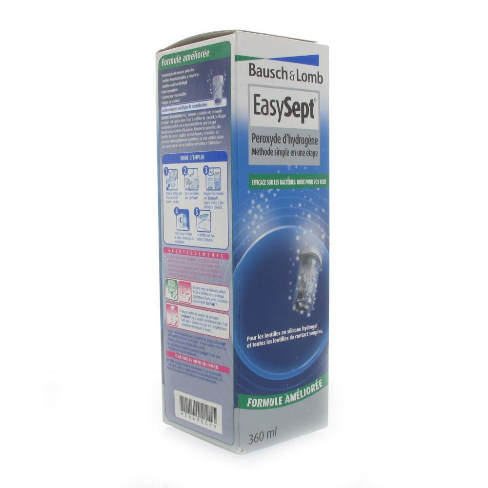 Bausch&Lomb Easysept Hydrogen Peroxide Contact Lens Solution 360 ml