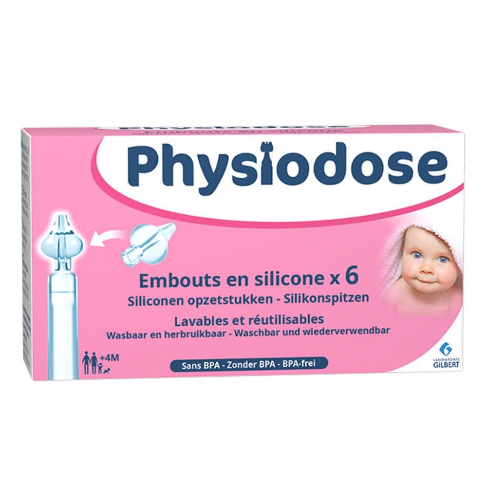 Gilbert Physiodose Embouts en silicone x6