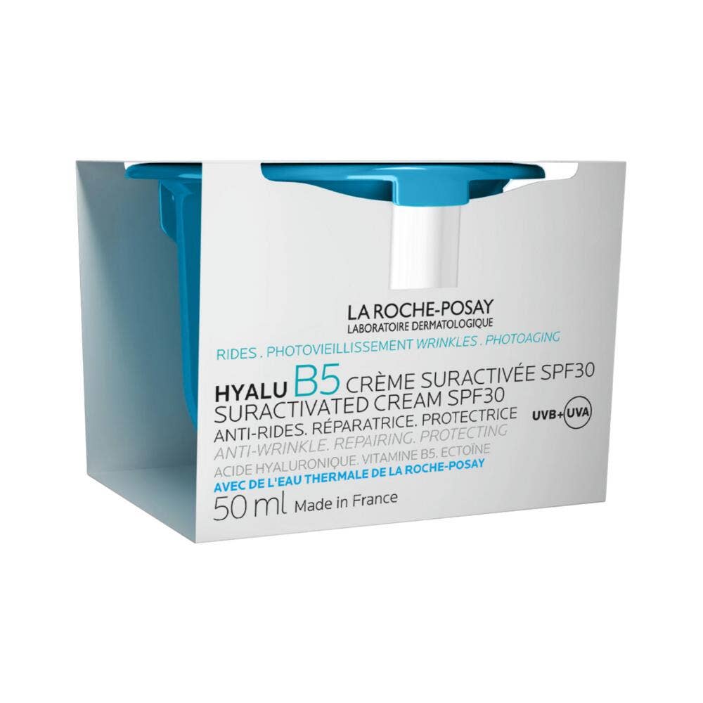 La Roche-Posay Hyalu B5 Recharge Crème Suractivée Visage SPF30 anti-rides Tous Types de Peaux 50ml