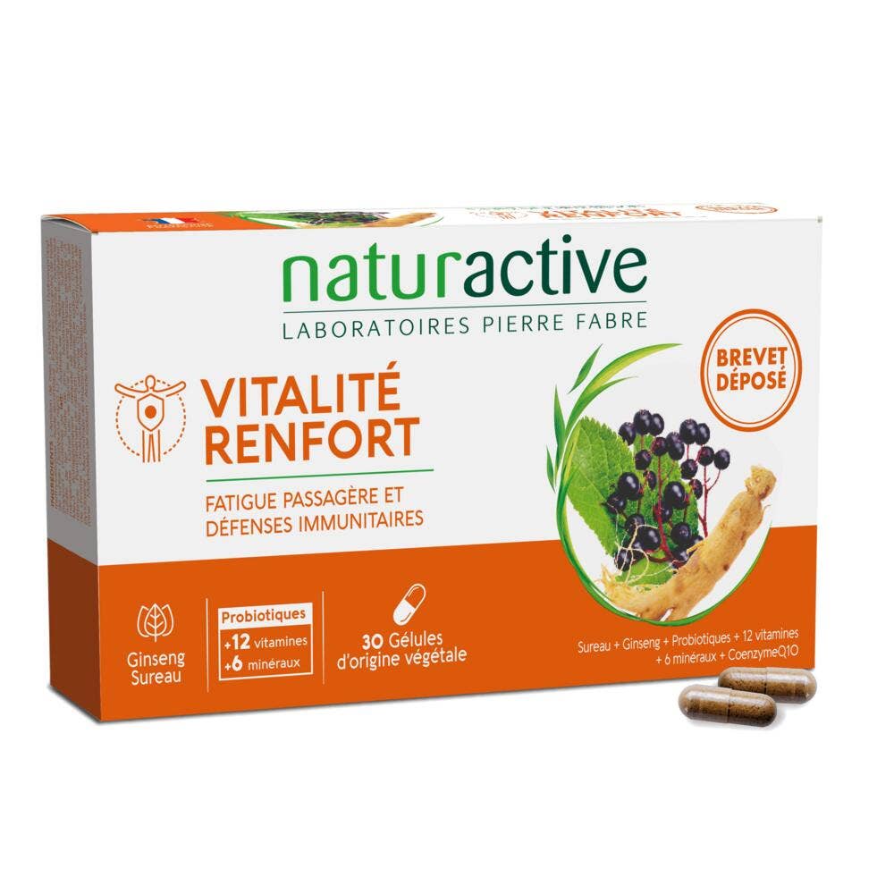 Naturactive Vitality support for temporary fatigue and immune defences 30 capsules