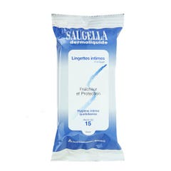 Saugella Dermoliquide Intimate Wet Wipes Pack Of 15 x15