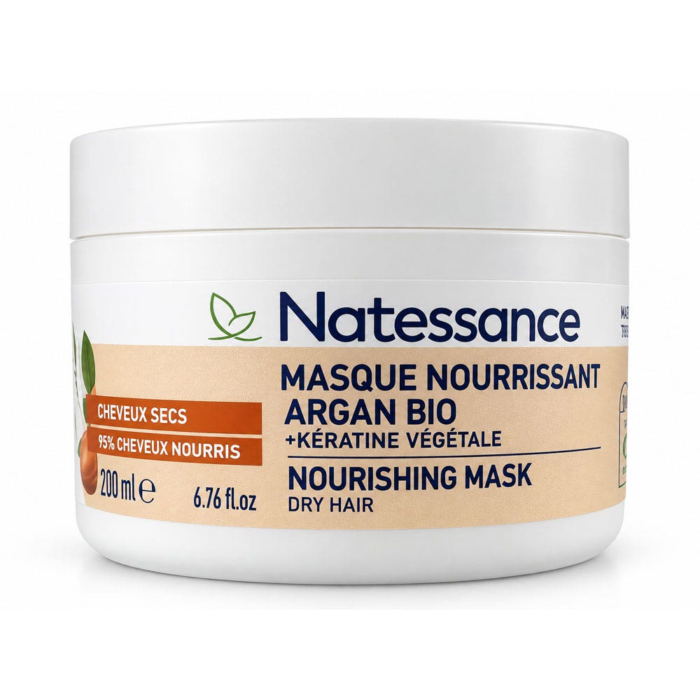Natessance Capillary Mask and plant-based keratin 200 ml