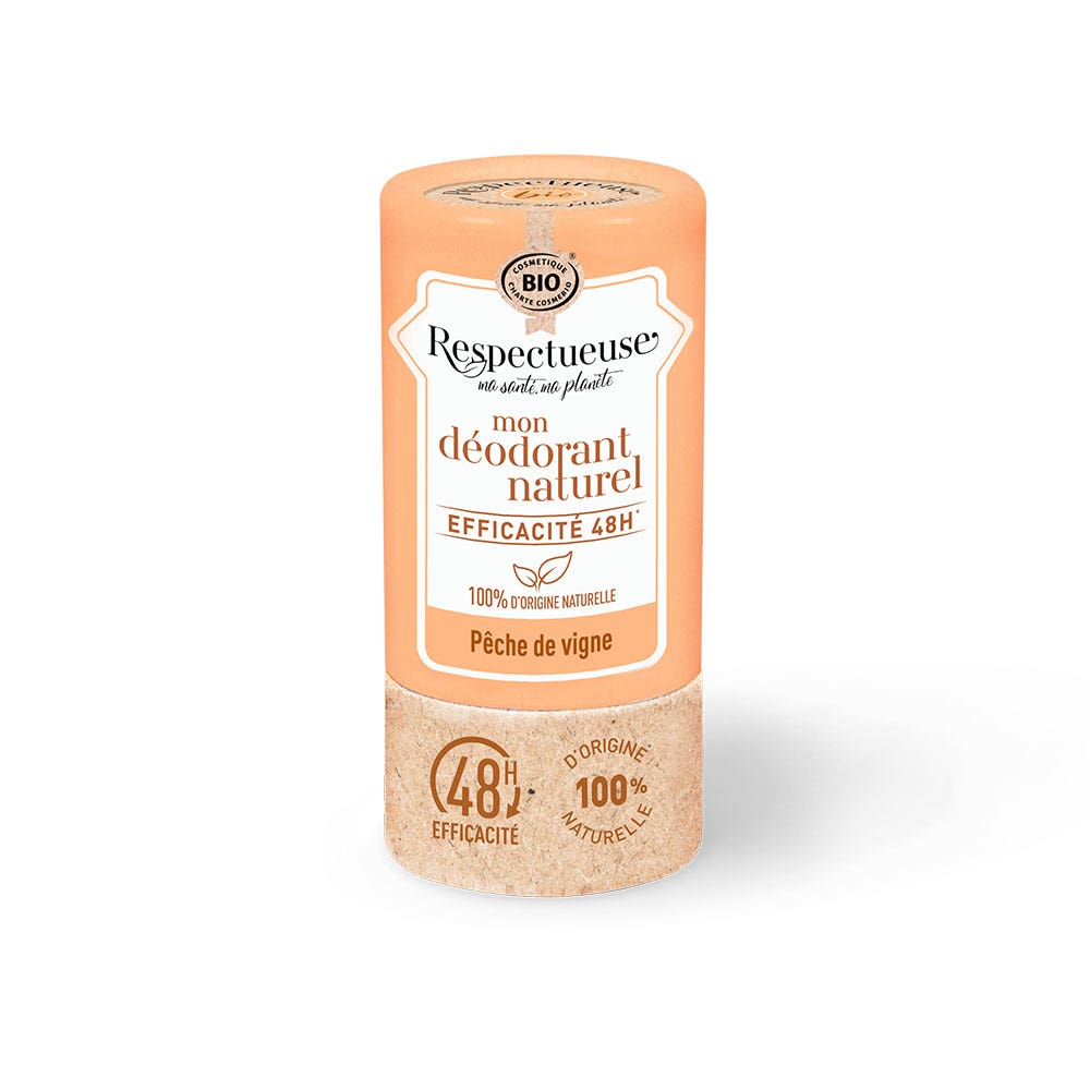 Respectueuse Natural 48-hour deodorant stick vine peach fragrance 50 g