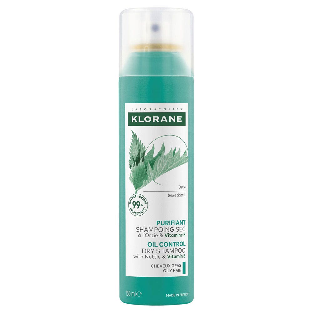 Klorane Nettle Purifying dry shampoo oily hair 150 ml
