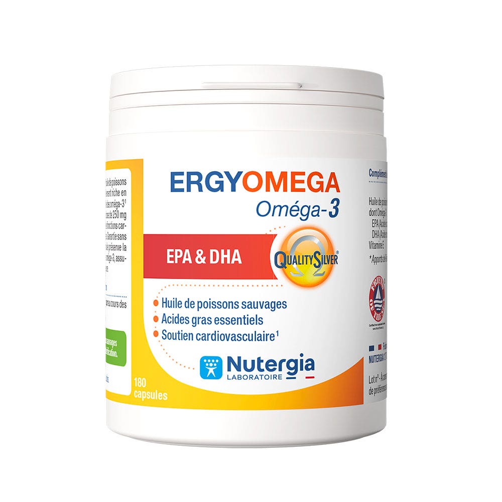 Nutergia Ergyoméga omega-3 Oméga 3 180 capsules