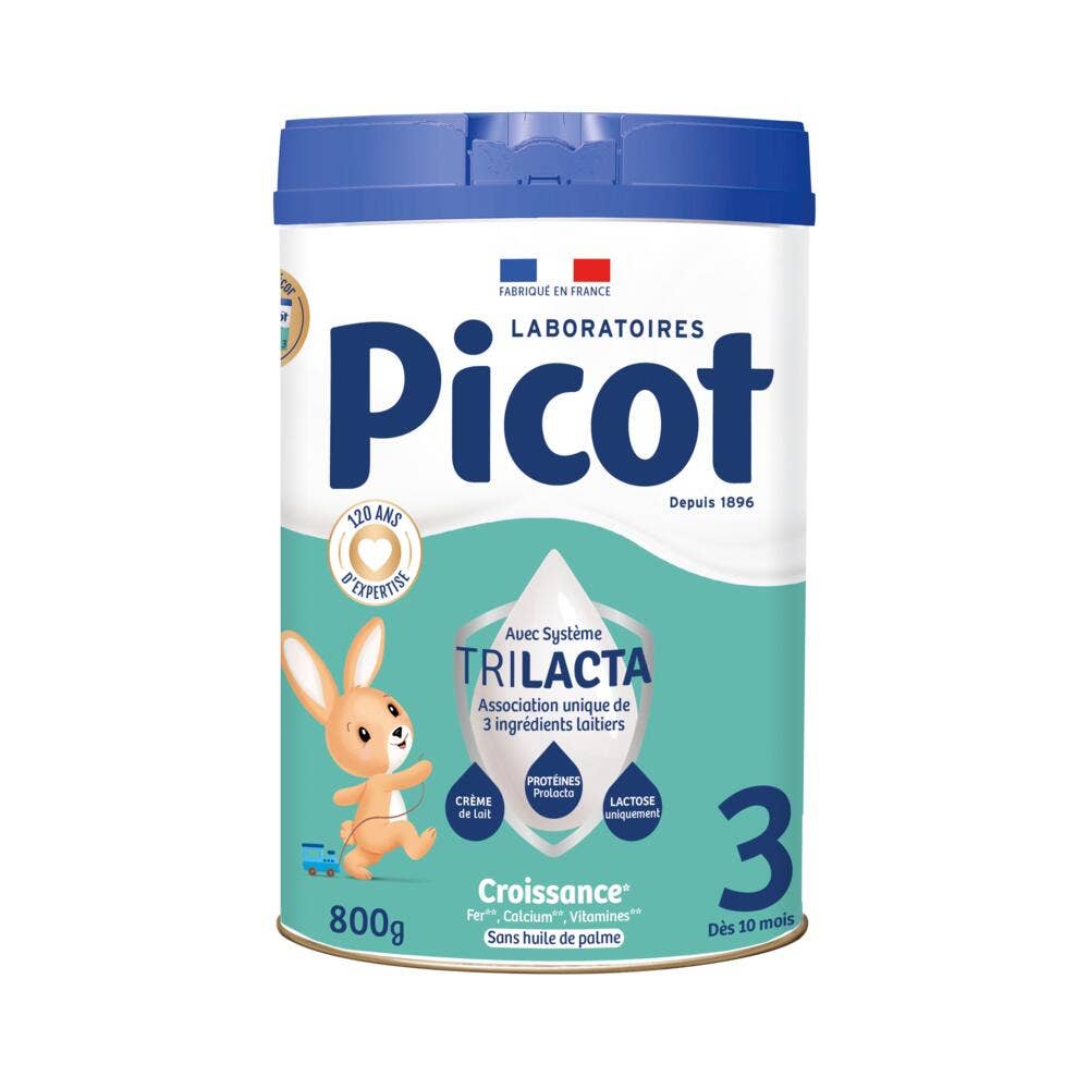 Picot 3 Natural Growth Milk Powder 10 Months to 3 Years 800 g