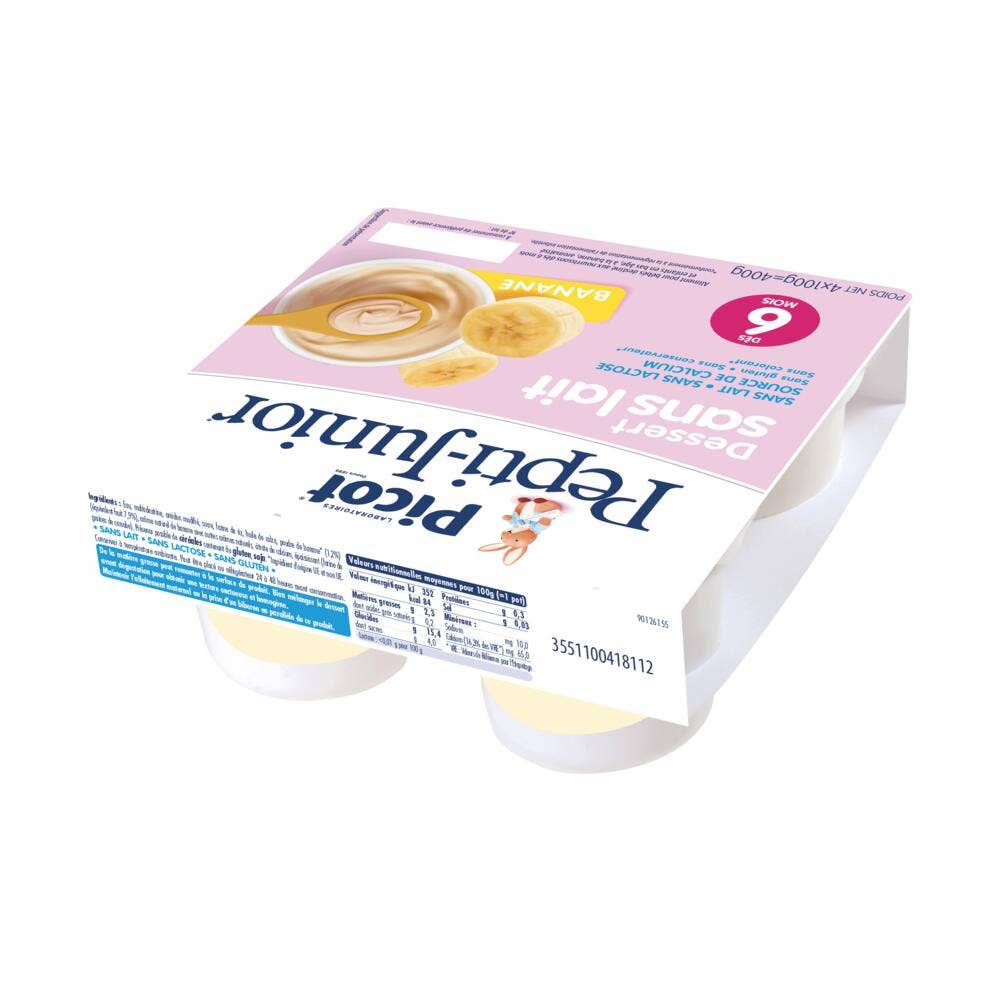 Picot Pepti Junior 6 Months Milk Free Dessert 4x100 g