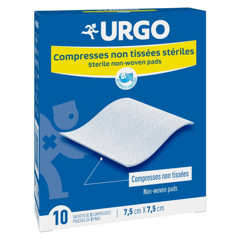 Urgo Non-Woven Sterile Bandages 7.5x7.5cm Box of 10