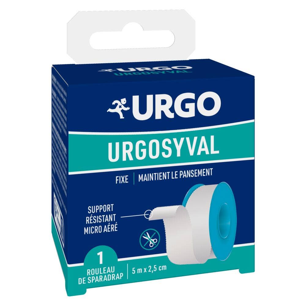 Urgo UrgoSyval 5 m x 2.5 cm adhesive plaster roll white 1 x