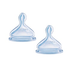 Nuk Physiological Silicone Transparent Teats First Choice Air System From 6 Months X 2
