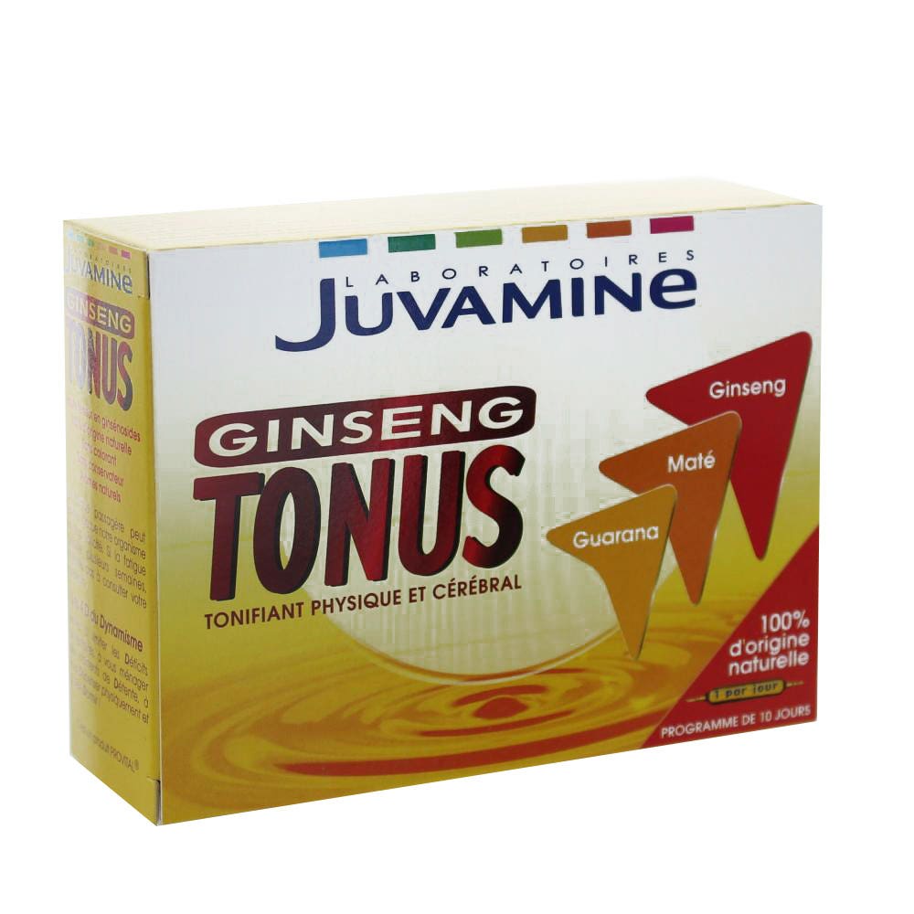 Juvamine Ginseng Tonus Physical And Cerebral Toner 10 Days 10x10 Ml