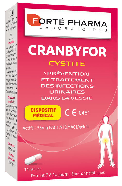 Forté Pharma Cranbyfor Cystitis 14 Capsules