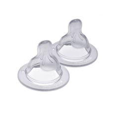 Mam Ultra-supple Silicone Teats Flow 1 From Birth Lot Of 2
