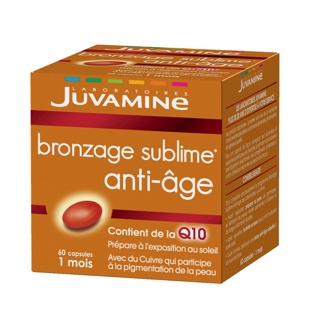Juvamine Bronzage Sublime 60 Anti Ageing Gel Capsules