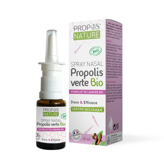 Propos'Nature Green Propolis and Lavender Hydrosol Spray Nasal Spray Bioes 15ml