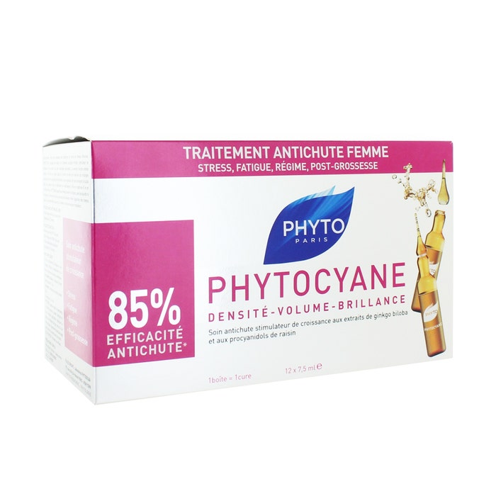 12x7. Phials Hair Loss 5 ml Phytocyane Phyto