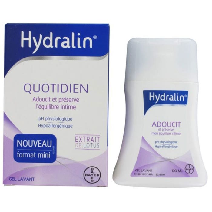 Intimate Hygiene Cleansing Gel 100ml Quotidien Hydralin
