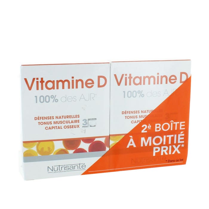 Vitamin D 2x90 Tablets Vitavea Santé