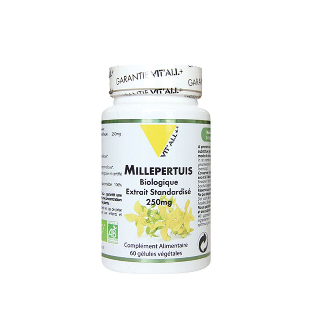 Vit'All+ St John's Wort Organic Standardised Extract 250mg 60 capsules