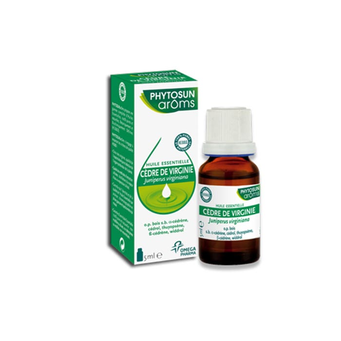 Virginia Cedar Essential Oil 5 ml Phytosun Aroms