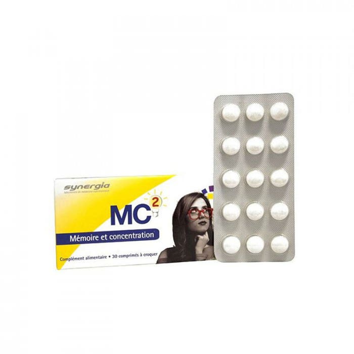 Mc2 Memory And Concentration X 30 Chewable Tablets Synergia