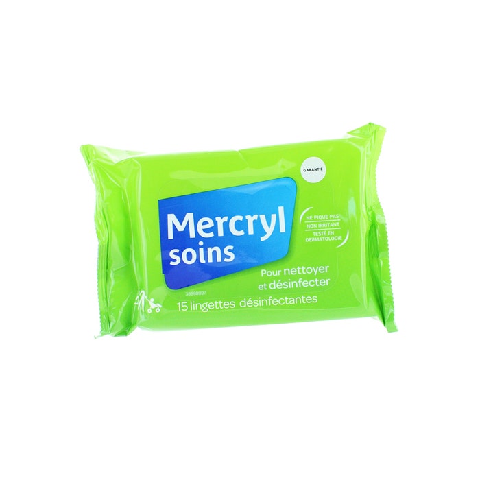 Disinfectant Care Wipes X15 Soins Mercryl