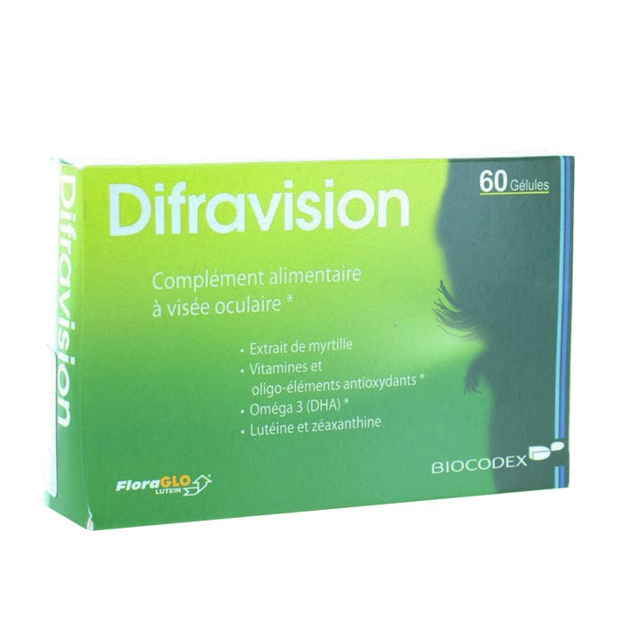 Biocodex Difravision X 60 Capsules Ocular Targeting 60 Gelules