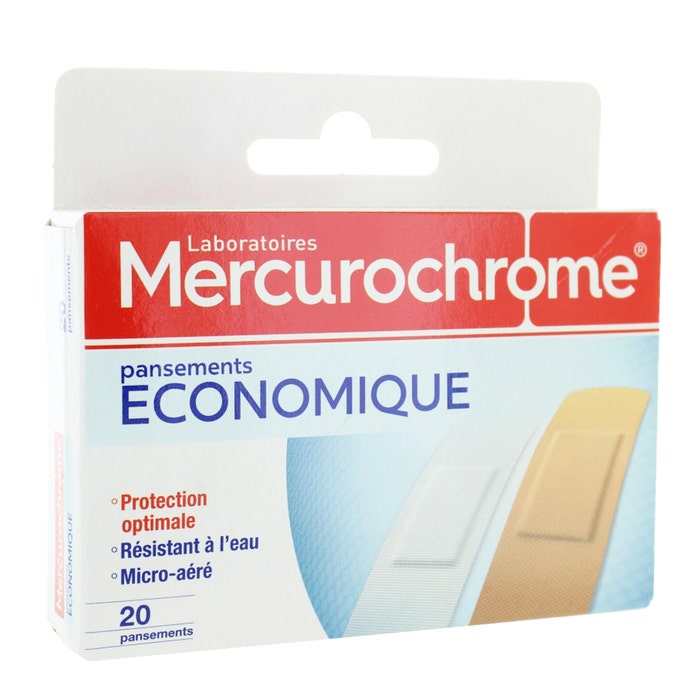 Plasters X 20 Economic Format Mercurochrome