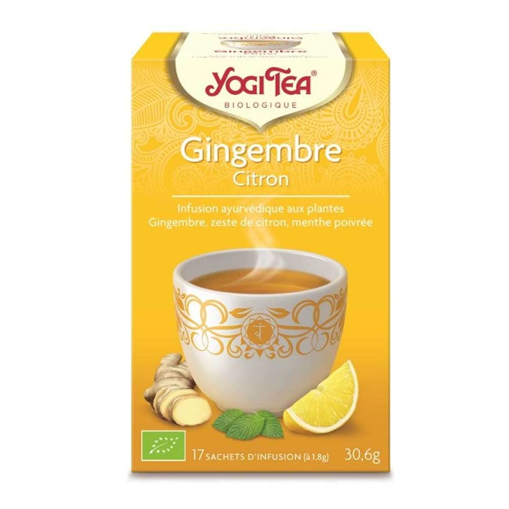 Yogi Tea Organic Herbal Teas Ginger Lemon 17 Sachets