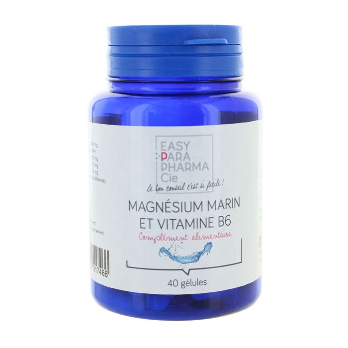 Easyparapharmacie Marine Magnesium And Vitamin B6 X 40 Capsules