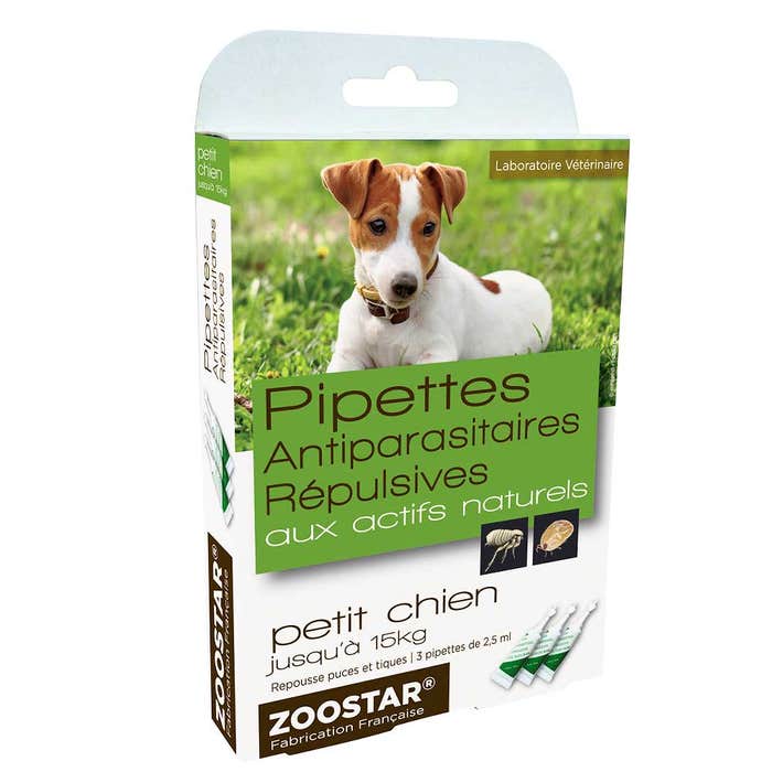 Parasite Repellent Pipettes For Small Dogs Upto 15kg Zoostar