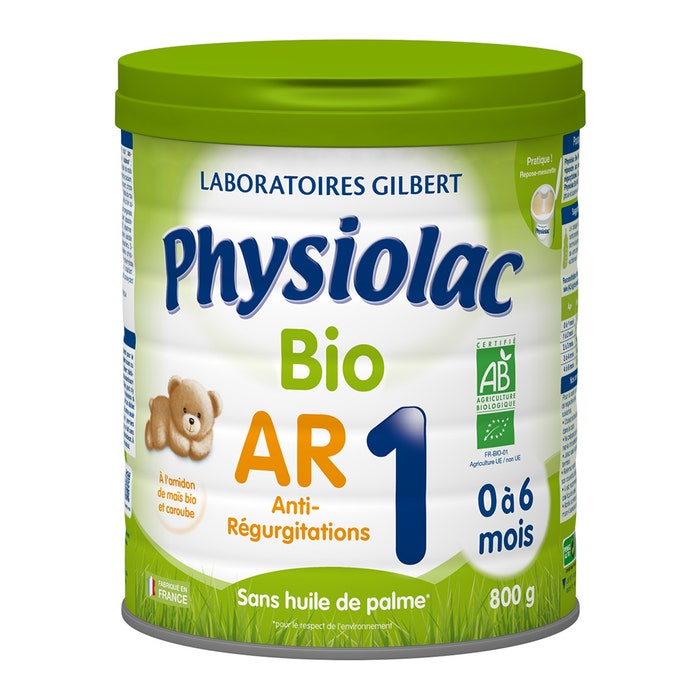 Bio Ar 1 Powder Milk 0 To 6 Months 800g De 0 à 6 Mois Physiolac
