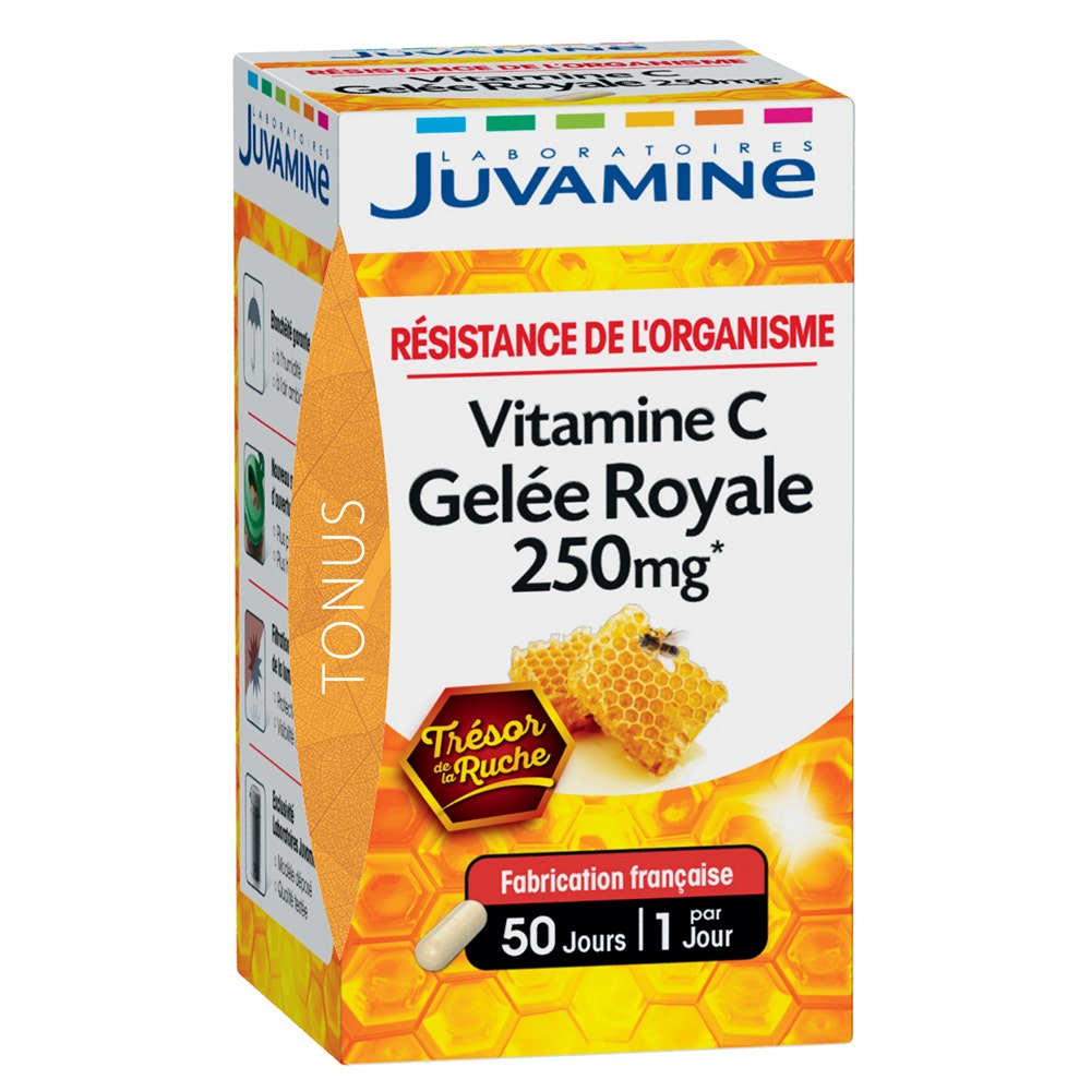 Juvamine Royal Jelly + Vitamin C 50 Gelules Easypara