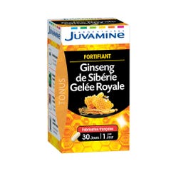 Juvamine Juvamine Ginseng From Siberia Fortifying Royal Jelly X 30 Capsules x30 Gélules