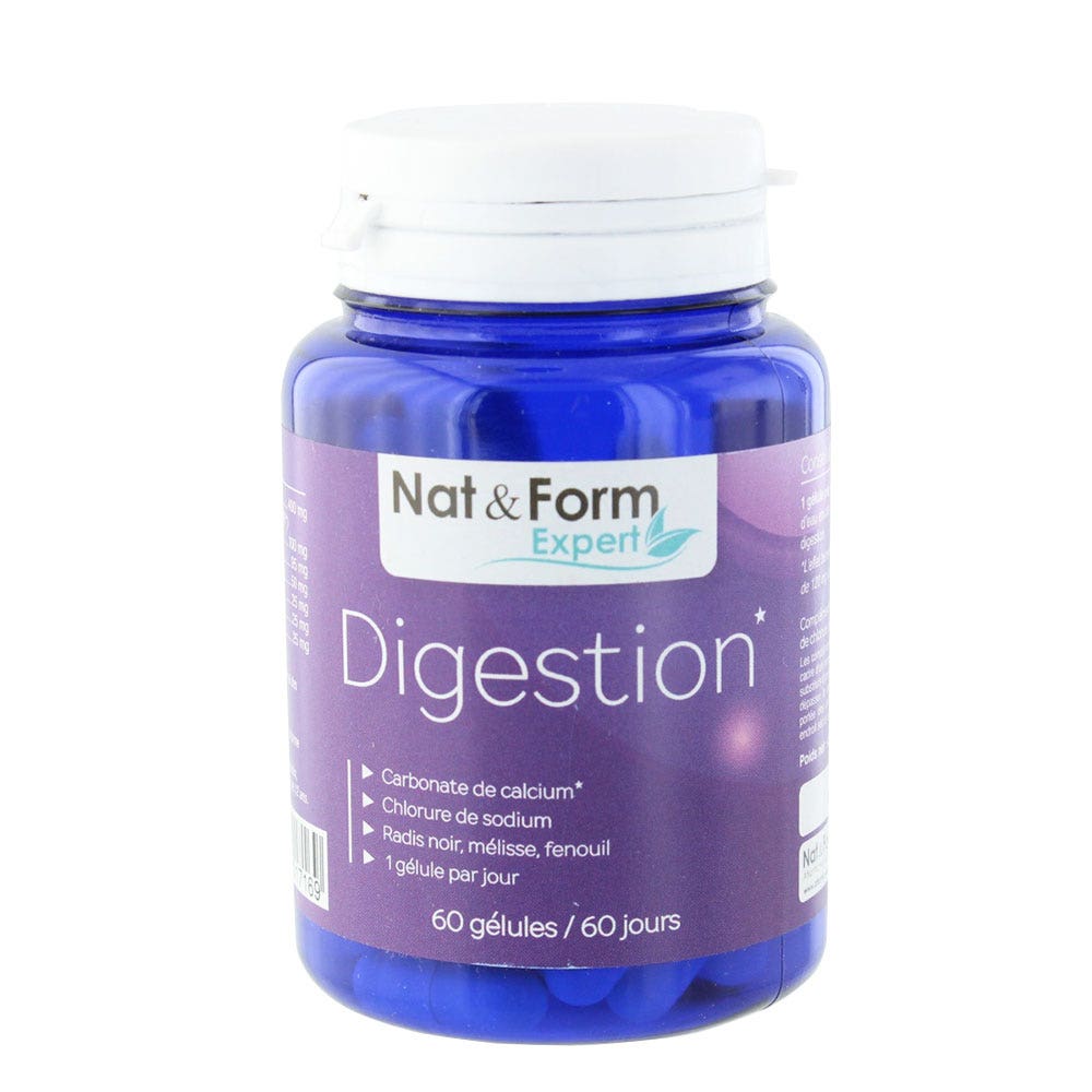 Nat&Form Nat&form Digestion X 60 Capsules - Easypara