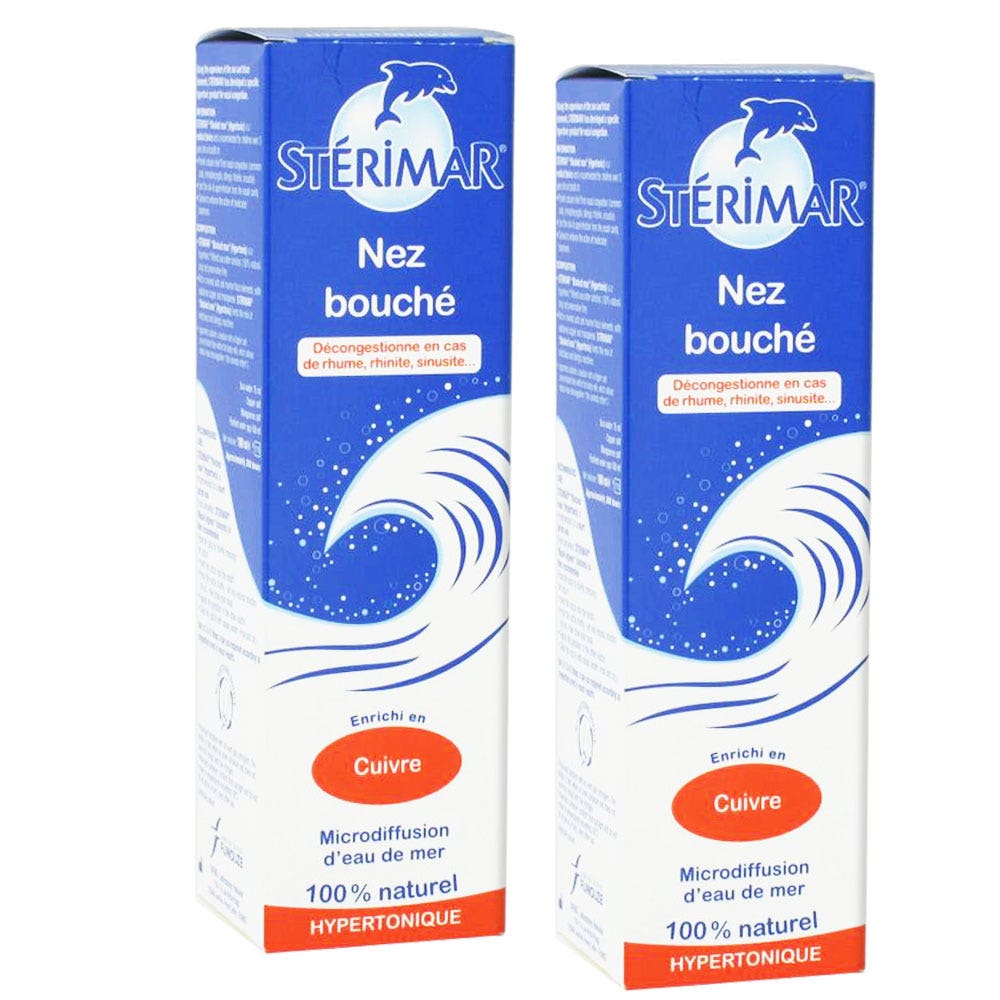 Sterimar Sterimar Copper Hypertonic Nasal Spray Blocked Nose 2x100ml