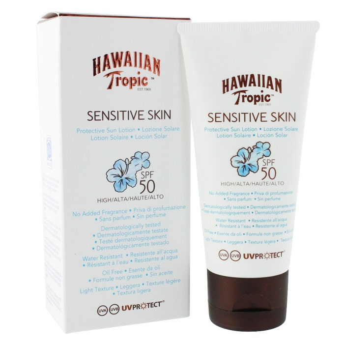 Body Lotion Sensitive Skin Spf50 90ml Hawaiian Tropic