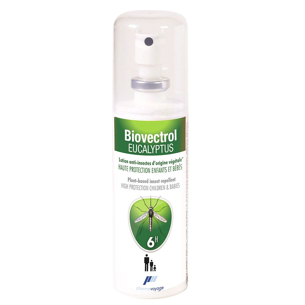 Pharmavoyage Biovectrol Biovectrol Eucalyptus Insect Mosquito Spray Tropical Area 100ml