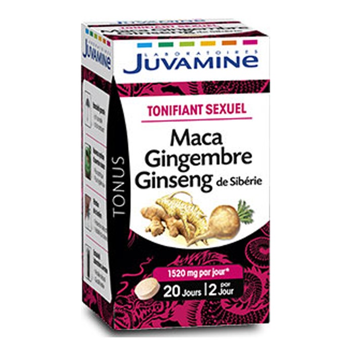Juvamine Maca Ginseng Ginger Sexual Toner X 40 Tablets