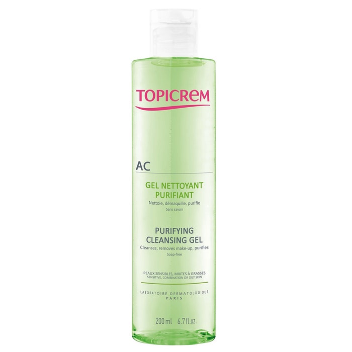 Ac Purifying Cleansing Gel Combination To Oily Skins 200ml Ac Peaux Mixtes A Grasses Topicrem