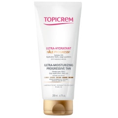 Topicrem Ultra-Hydratant Ultra Moisturizing Progressive Tan Sensitive Skins Face And Body Peaux Sensibles Et Seches 200ml
