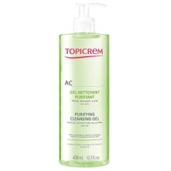 Topicrem Ac Peaux Mixtes A Grasses Topicrem Ac Purifying Cleansing Gel Combination To Oily Skins 400ml