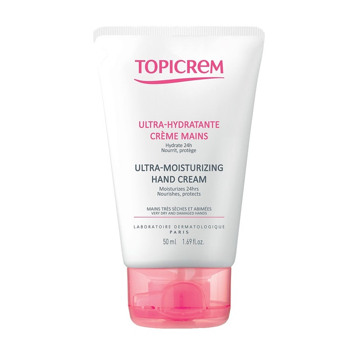 Ultra-moisturising Hand Cream Sensitive Skins 50ml Ultra-Hydratant Peaux Tres Seches Et Abimees Topicrem